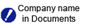 Company name in documents